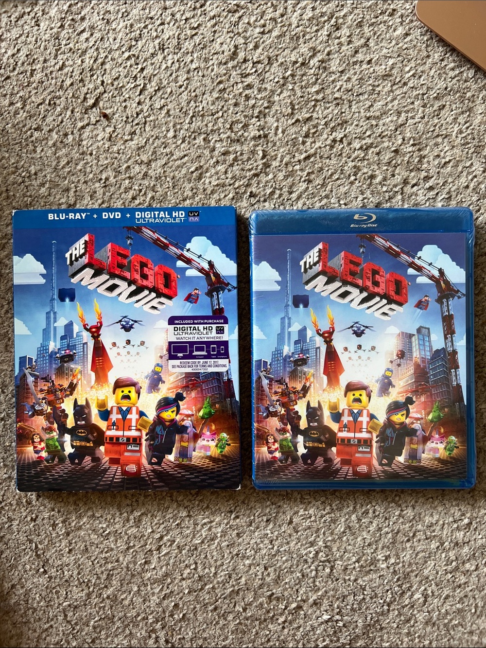 Warner Bros. The LEGO Movie Blu-ray + DVD Set — New Sealed